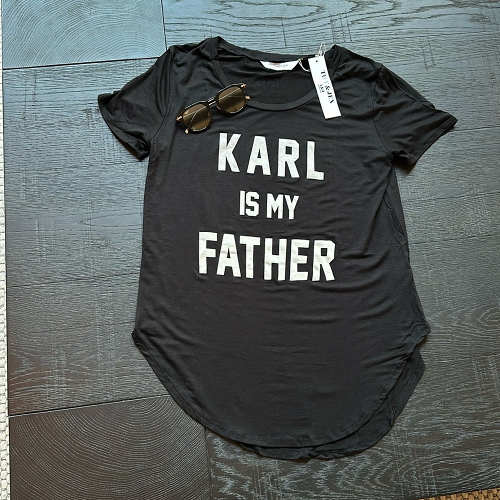 🖤😎 Karl Is My Father black short sleeved tee
